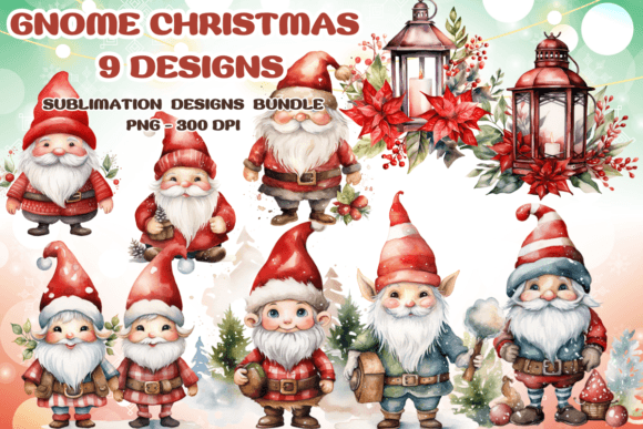 Download Gnome Christmas Winter Bundle Clipart - Gnome christmas Collection