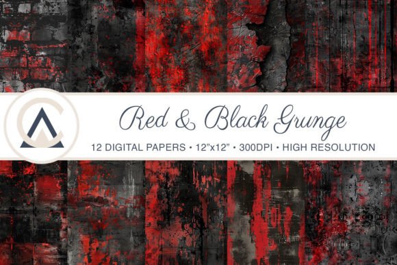 Download Seamless Red Black Grunge Backgrounds - Red Collection
