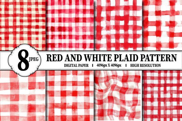 Download Valentine's Day Red &amp; White Plaid Check - Red Collection