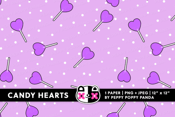 Download Purple Hearts Digital Paper - Premium Resources