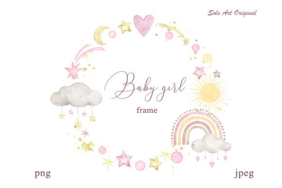 Download Baby Girl Frame Boho Rainbow Baby Shower - Shower Collection