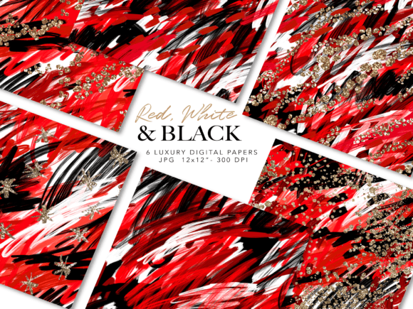 Download Red and Black Digital Paper - Red Collection