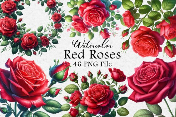 Download Red Roses Clipart, Rose Flowers PNG - Red Collection