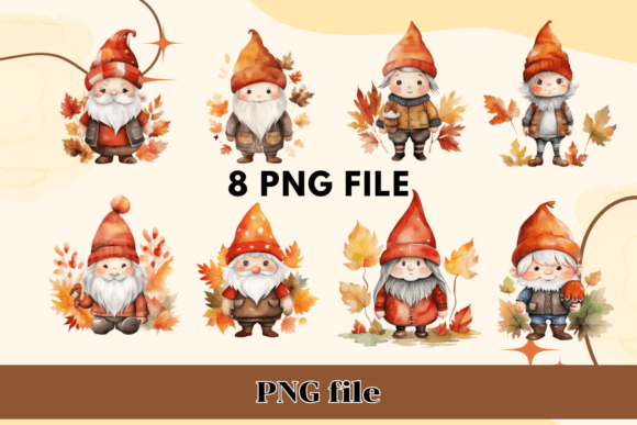 Download Watercolour Fall Autumn Gnome Christmas - Gnome christmas Collection