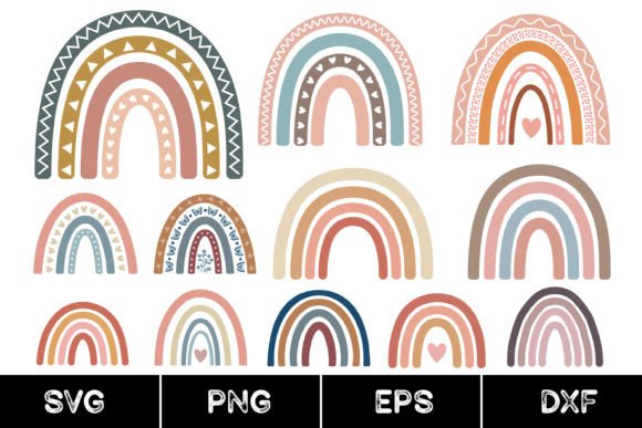 Download Boho Rainbow, Layered Bohemian Rainbow - Bohemian Collection