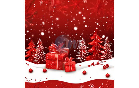 Download Red Christmas Digital Paper Pack 126 - Red Collection