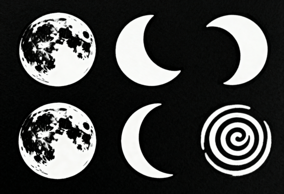 Download Moon Phase Stickers Celestial Boho - Moon phase stickers Collection