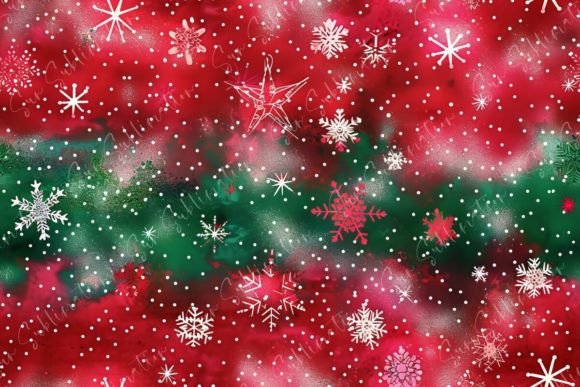 Download Red and Green Christmas Background with - Red Collection