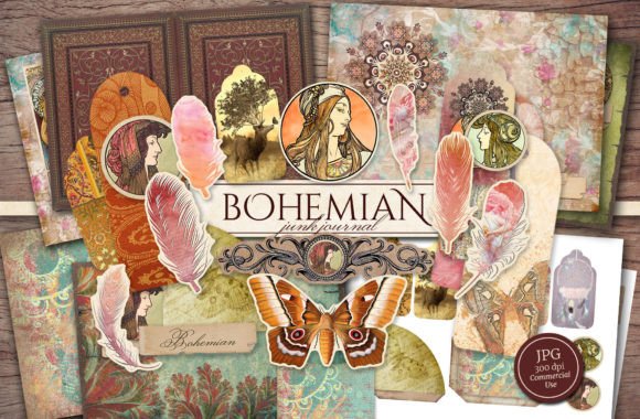Download Bohemian Junk Journal Kit - Bohemian Collection