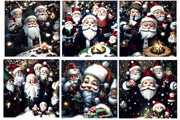 Download Jolly Gnome Christmas Fun Set of 6 - Gnome christmas Collection
