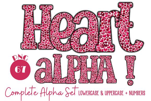 Download PINK RED HEART DOODLE ALPHABETS PNG - Red Collection